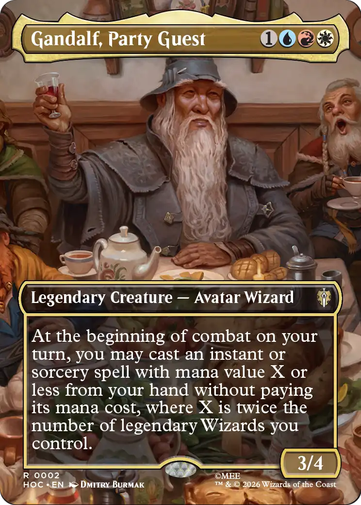 Gandalf, Party Guest (Borderless) [The Hobbit: Eternal-Legal] | Empire Gaming NC