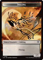 Inkling (0006) // Spirit (0010) Double-Sided Token [Secrets of Strixhaven Tokens] | Empire Gaming NC