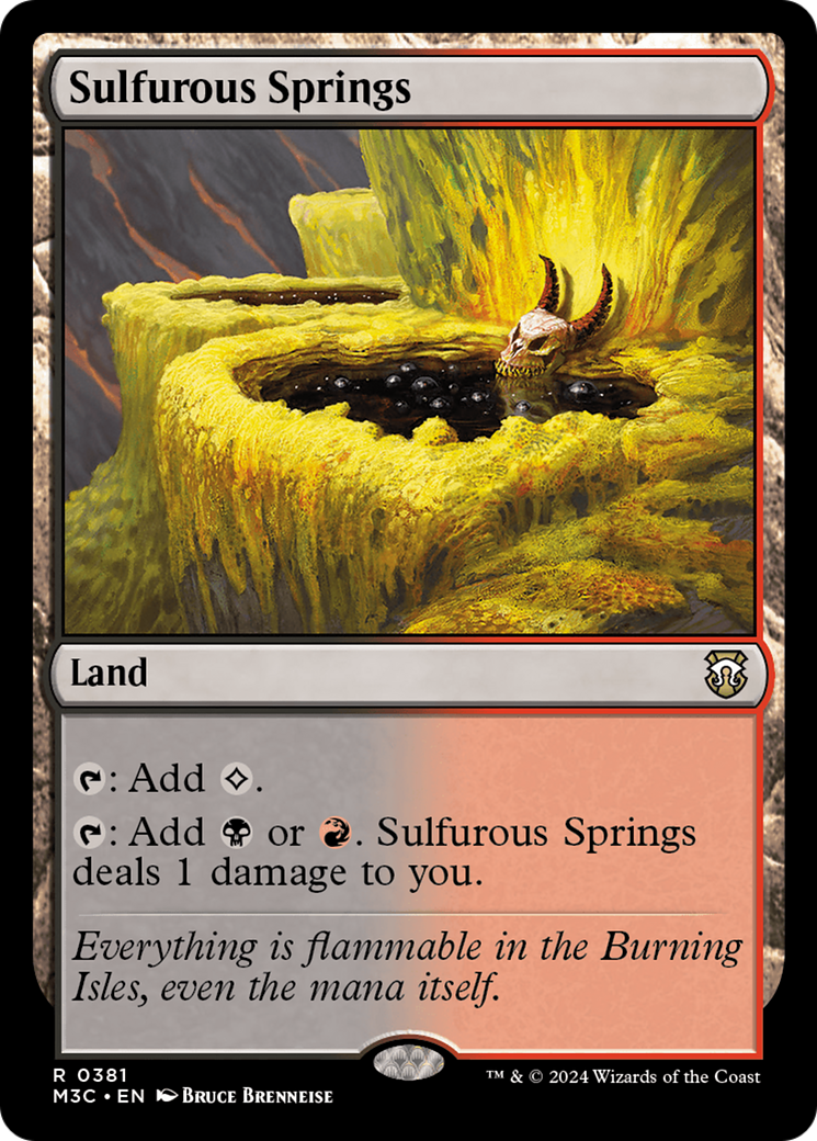 Sulfurous Springs (Ripple Foil) [Modern Horizons 3 Commander] | Empire Gaming NC