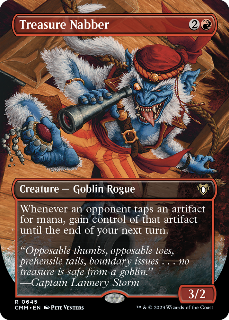 Treasure Nabber (Borderless Alternate Art) [Commander Masters] | Empire Gaming NC