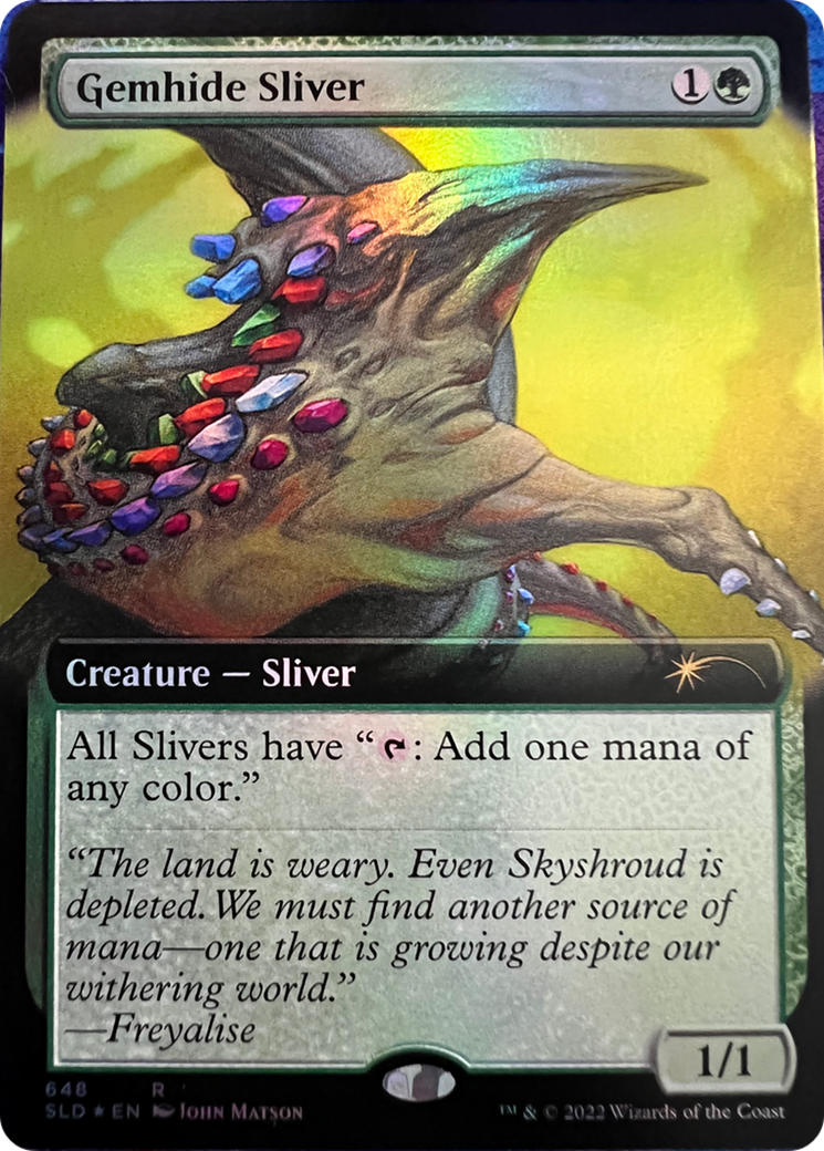 Gemhide Sliver (Extended Art) [Secret Lair Drop Series] | Empire Gaming NC