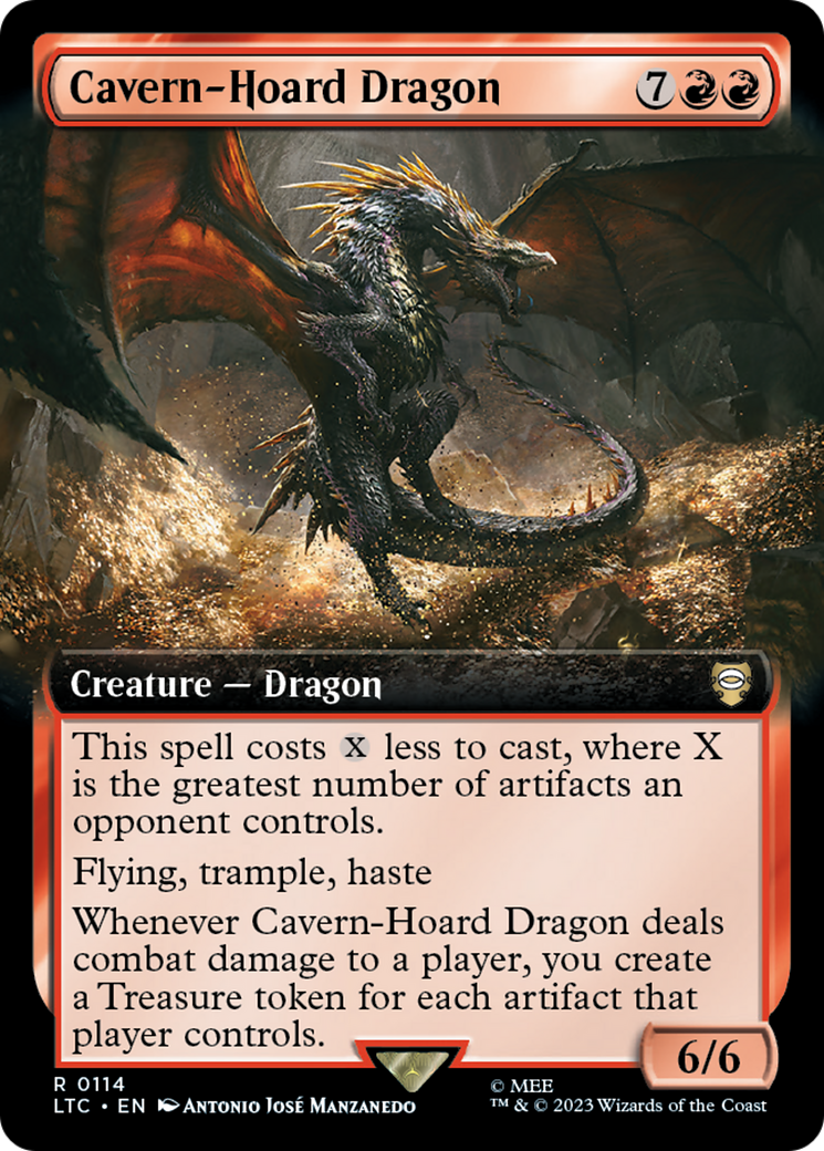 Cavern-Hoard Dragon (Extended Art) [The Lord of the Rings: Tales of Middle-Earth Commander] | Empire Gaming NC