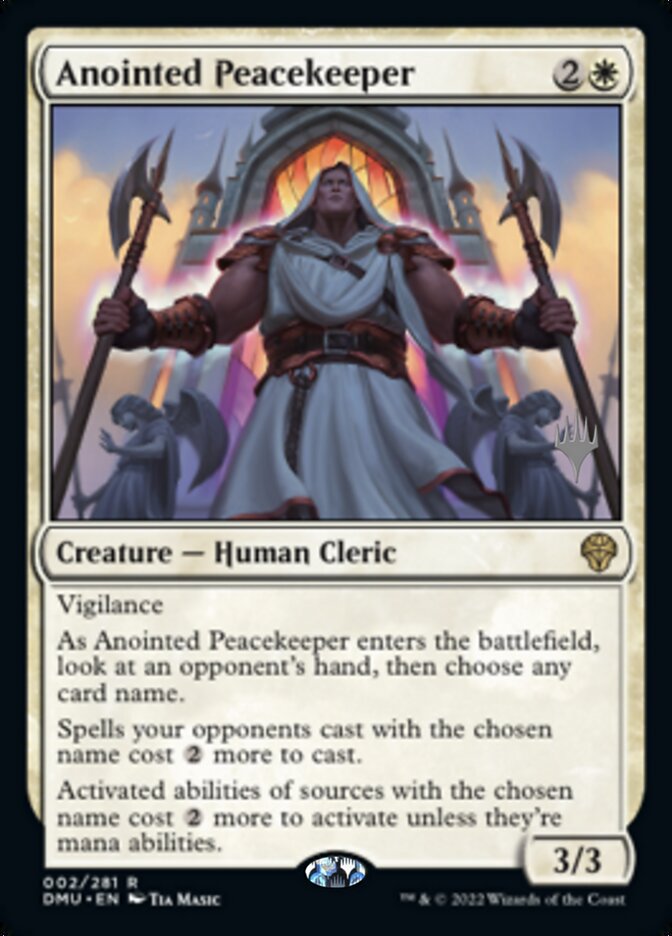 Anointed Peacekeeper (Promo Pack) [Dominaria United Promos] | Empire Gaming NC