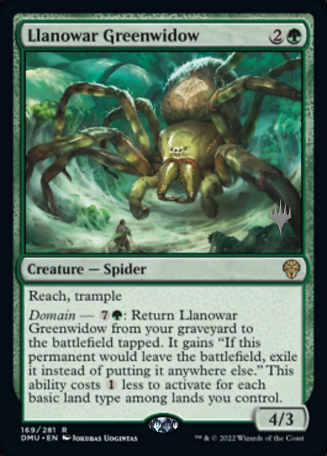 Llanowar Greenwidow (Promo Pack) [Dominaria United Promos] | Empire Gaming NC