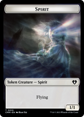 Spirit (0010) // Construct (0041) Double-Sided Token [Commander Masters Tokens] | Empire Gaming NC