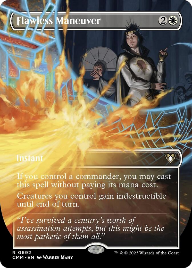 Flawless Maneuver (Borderless Alternate Art) [Commander Masters] | Empire Gaming NC