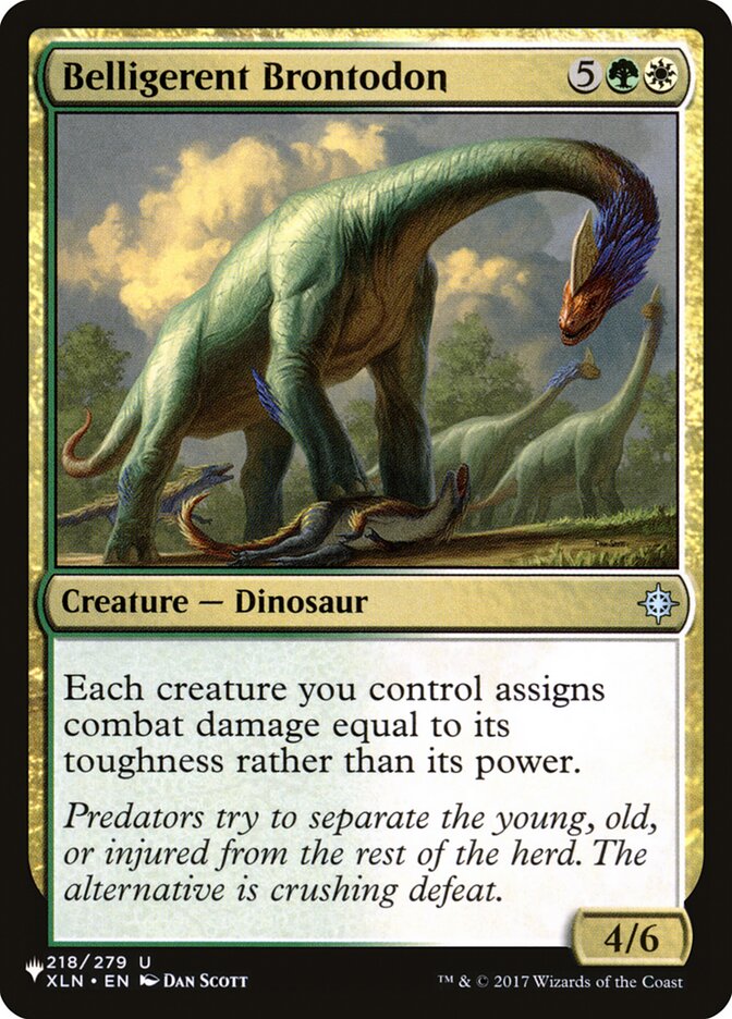 Belligerent Brontodon [The List] | Empire Gaming NC