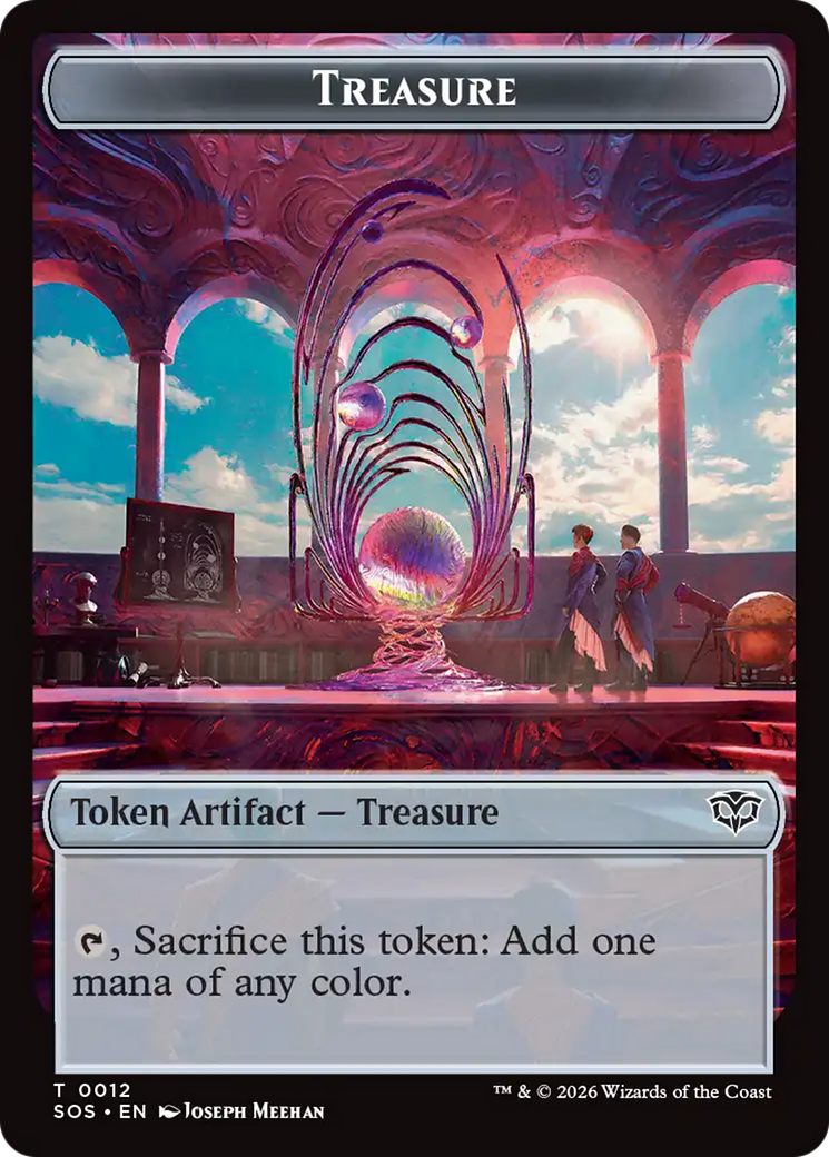 Elemental (0003) // Treasure Double-Sided Token [Secrets of Strixhaven Tokens] | Empire Gaming NC
