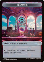 Elemental (0002) // Treasure Double-Sided Token [Secrets of Strixhaven Tokens] | Empire Gaming NC
