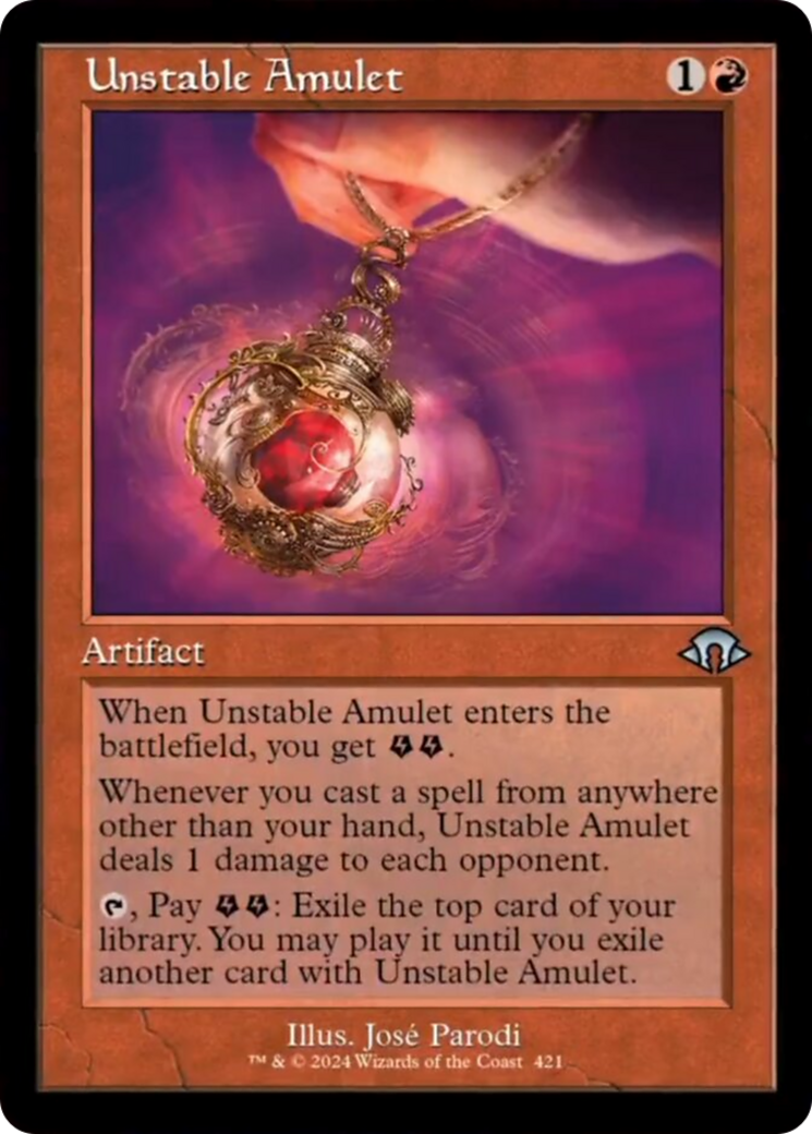 Unstable Amulet (Retro) [Modern Horizons 3] | Empire Gaming NC