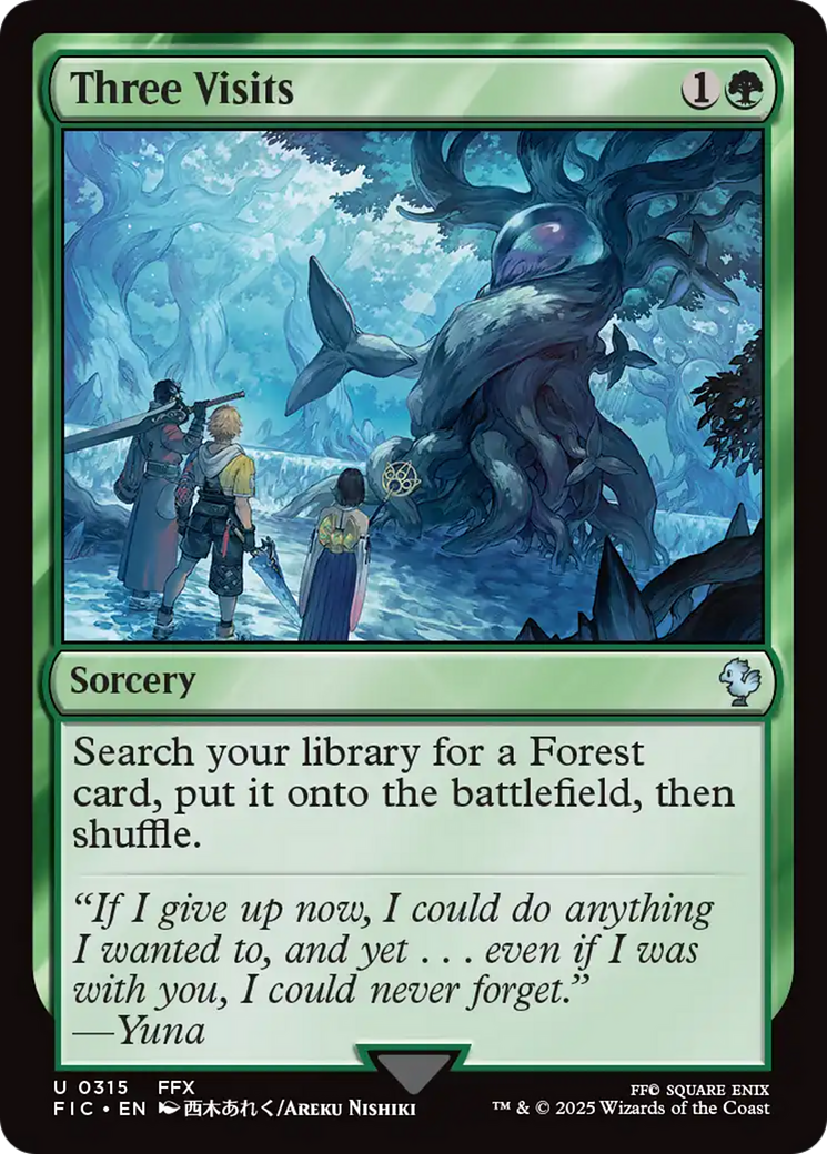 Three Visits [FINAL FANTASY Commander] | Empire Gaming NC