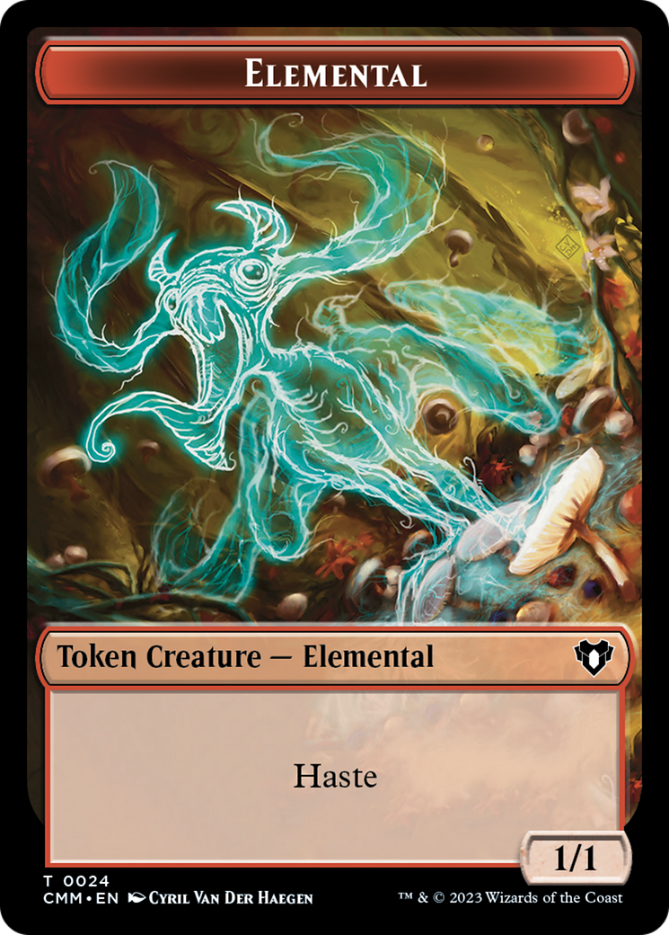 Elemental Token (24) [Commander Masters Tokens] | Empire Gaming NC