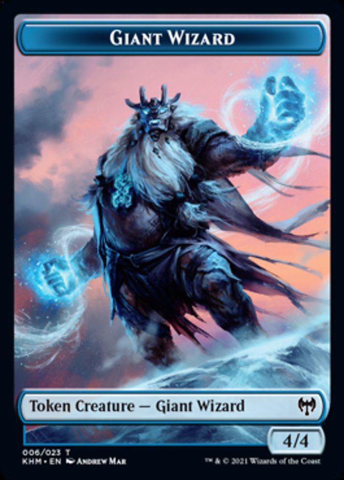 Giant Wizard Token [Kaldheim Tokens] | Empire Gaming NC