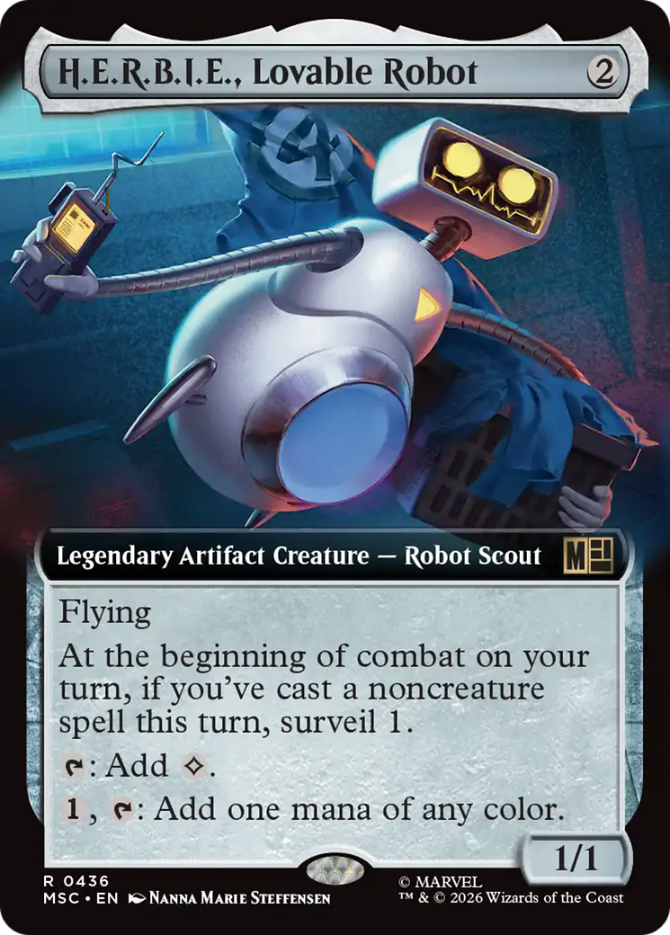 H.E.R.B.I.E., Lovable Robot (Extended Art) [Marvel Super Heroes Commander] | Empire Gaming NC