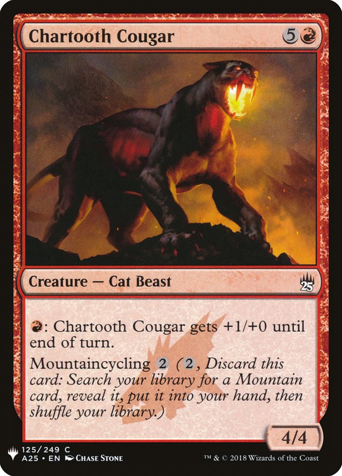 Chartooth Cougar [Mystery Booster] | Empire Gaming NC