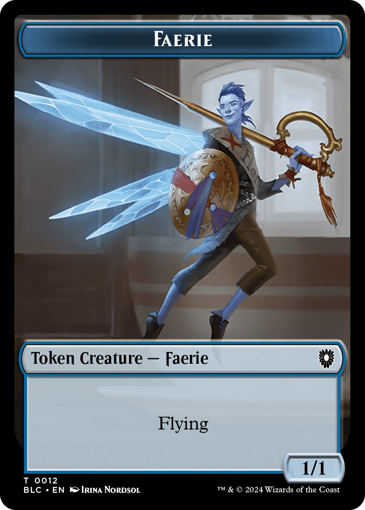 Spirit // Faerie Double-Sided Token [Bloomburrow Commander Tokens] | Empire Gaming NC