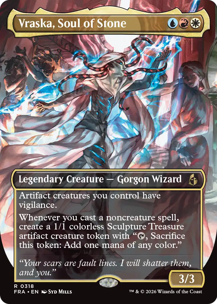 Vraska, Soul of Stone (Borderless) [Reality Fracture] | Empire Gaming NC
