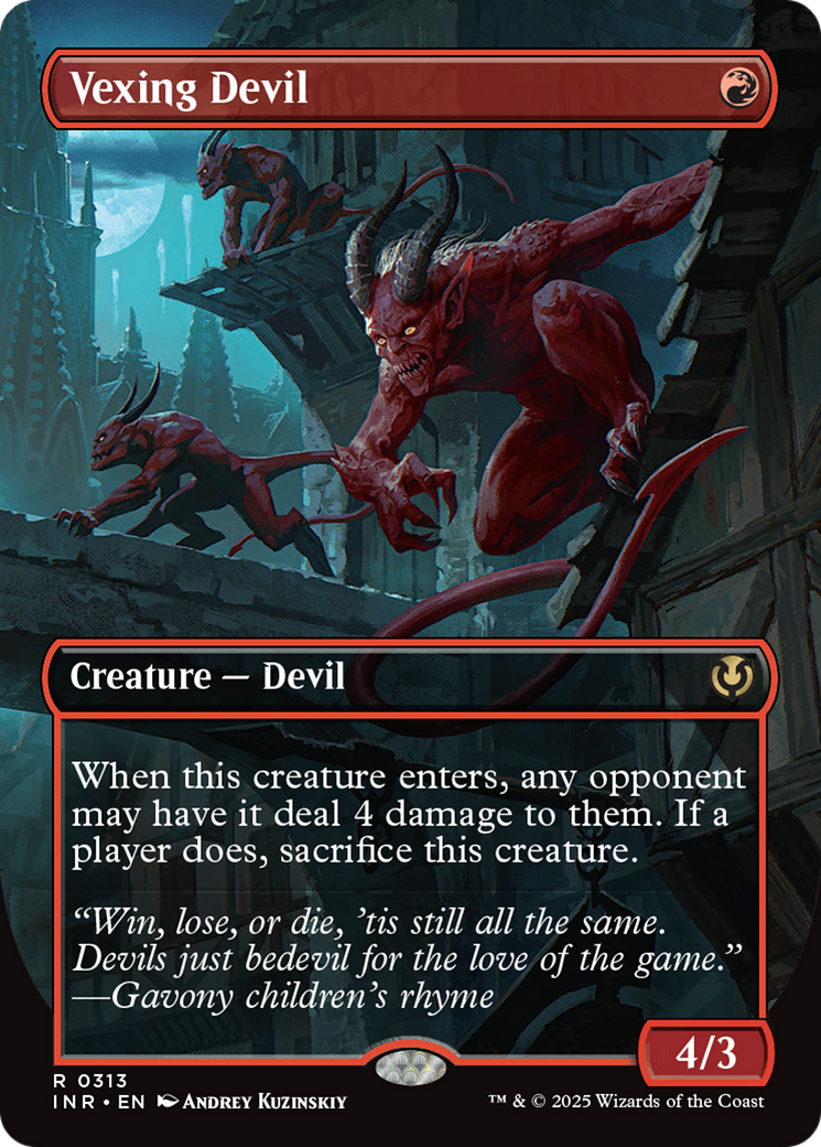 Vexing Devil (Borderless) [Innistrad Remastered] | Empire Gaming NC