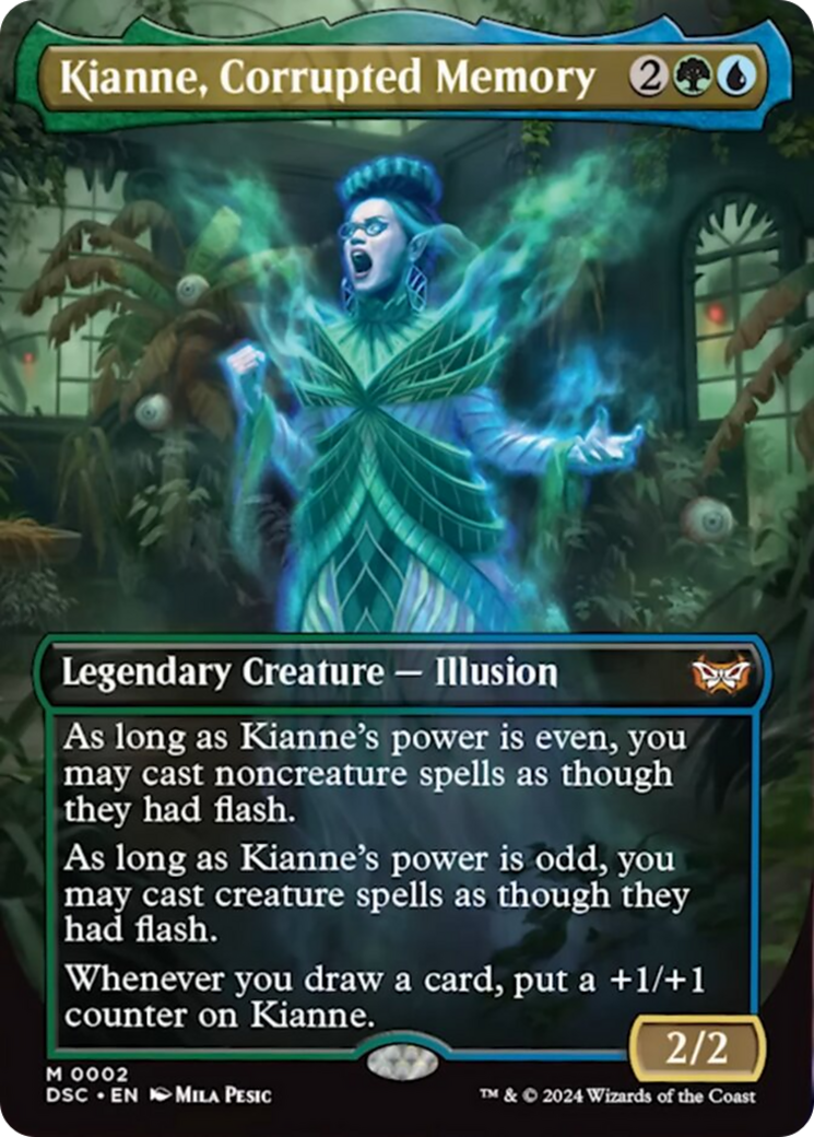 Kianne, Corrupted Memory (Borderless) [Duskmourn: House of Horror Commander] | Empire Gaming NC
