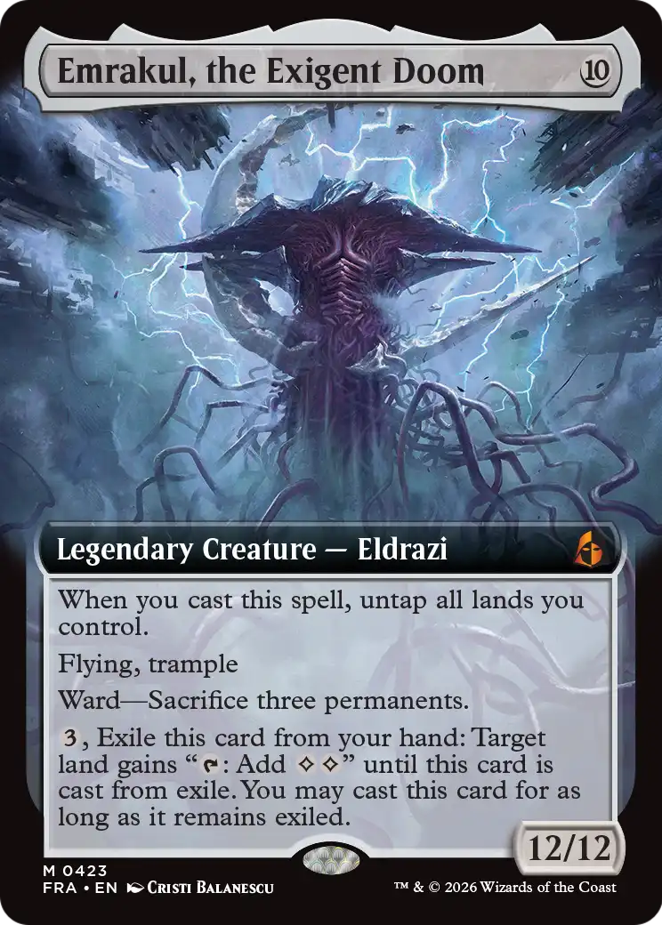 Emrakul, the Exigent Doom (Extended Art) [Reality Fracture] | Empire Gaming NC