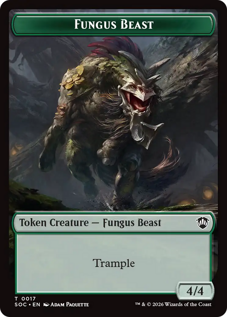 Goat // Fungus Beast Double-Sided Token [Secrets of Strixhaven Commander Tokens] | Empire Gaming NC