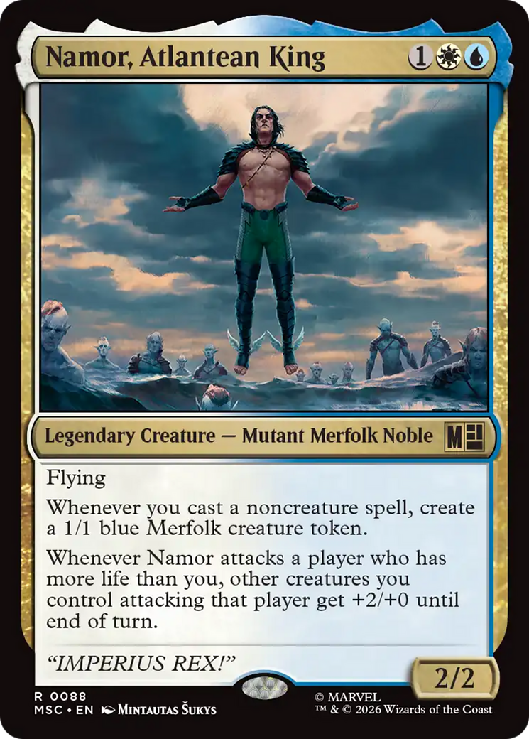 Namor, Atlantean King (Surge Foil) [Marvel Super Heroes Commander] | Empire Gaming NC