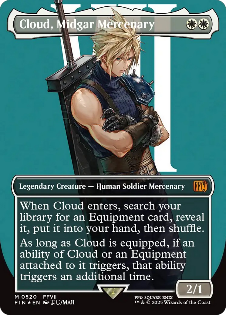 Cloud, Midgar Mercenary (Borderless) (Surge Foil) [FINAL FANTASY] | Empire Gaming NC