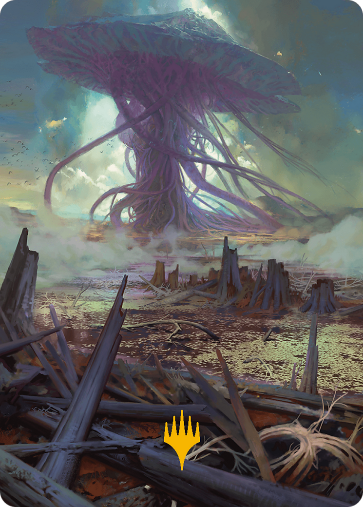 Swamp Art Card (Gold-Stamped Planeswalker Symbol) [Modern Horizons 3 Art Series] | Empire Gaming NC