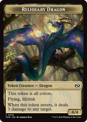 Reliquary Dragon // Dragon (0011) Double-Sided Token [Tarkir: Dragonstorm Tokens] | Empire Gaming NC