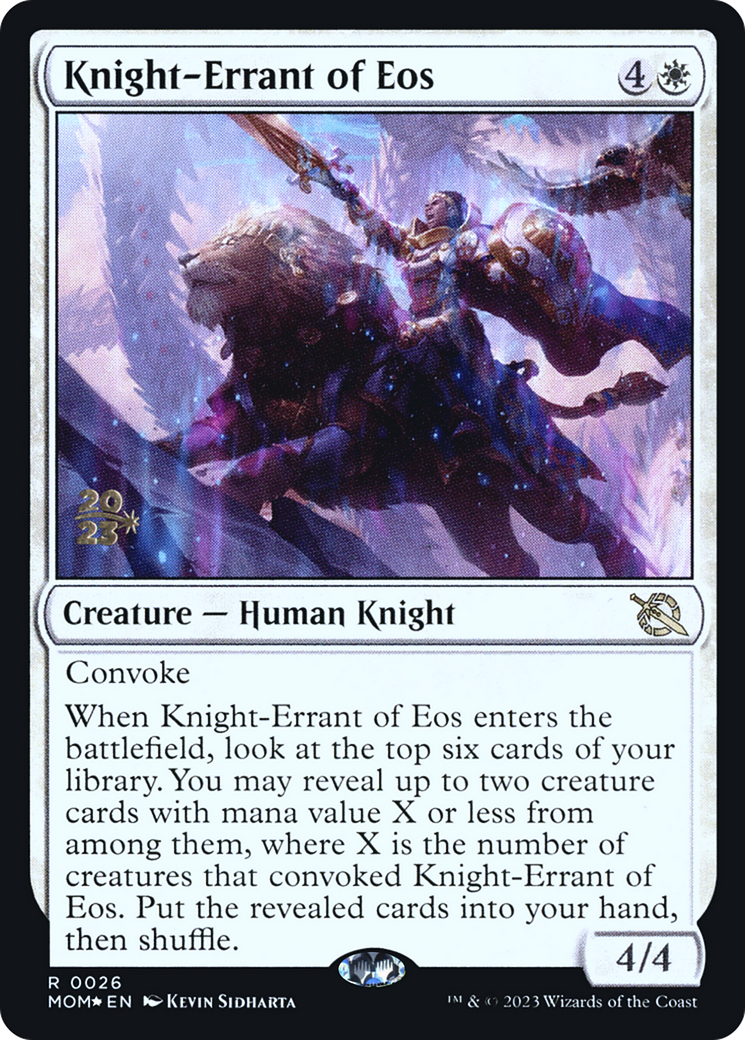 Knight-Errant of Eos [March of the Machine Prerelease Promos] | Empire Gaming NC