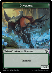 Elephant // Dinosaur (0010) Double-Sided Token [The Lost Caverns of Ixalan Commander Tokens] | Empire Gaming NC