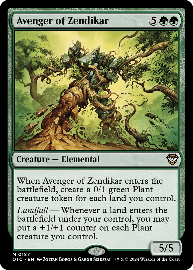 Avenger of Zendikar [Outlaws of Thunder Junction Commander] | Empire Gaming NC