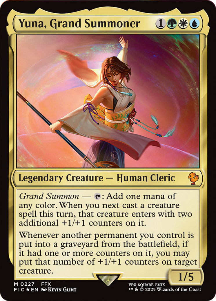 Yuna, Grand Summoner (Surge Foil) [FINAL FANTASY Commander] | Empire Gaming NC