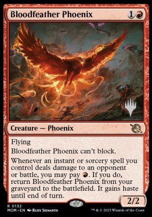 Bloodfeather Phoenix (Promo Pack) [March of the Machine Promos] | Empire Gaming NC