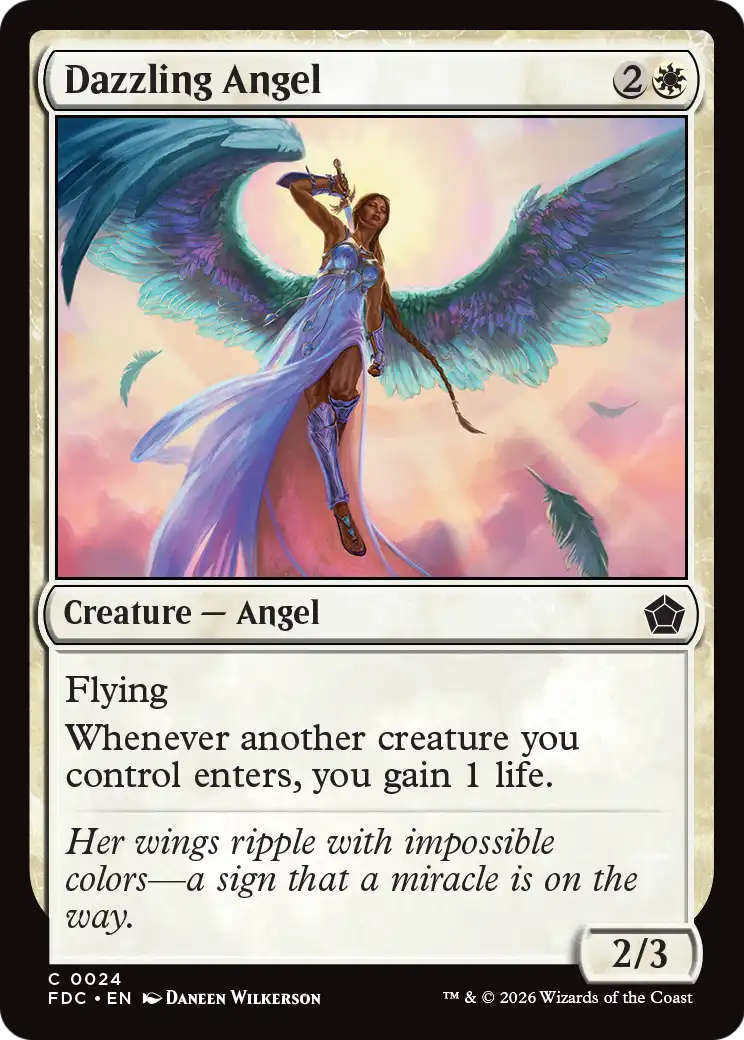 Dazzling Angel [Foundations Commander] | Empire Gaming NC