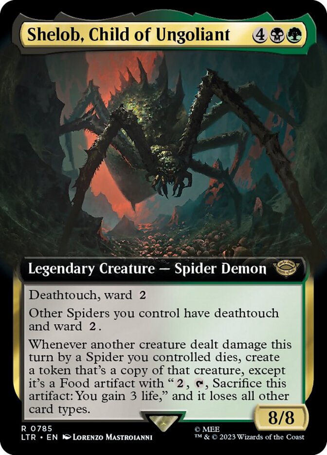 Shelob, Child of Ungoliant (Extended Art) (Surge Foil) [The Lord of the Rings: Tales of Middle-Earth] | Empire Gaming NC