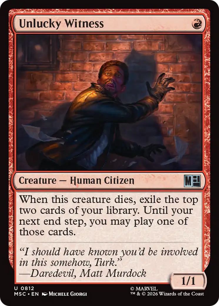 Unlucky Witness [Marvel Super Heroes Commander] | Empire Gaming NC