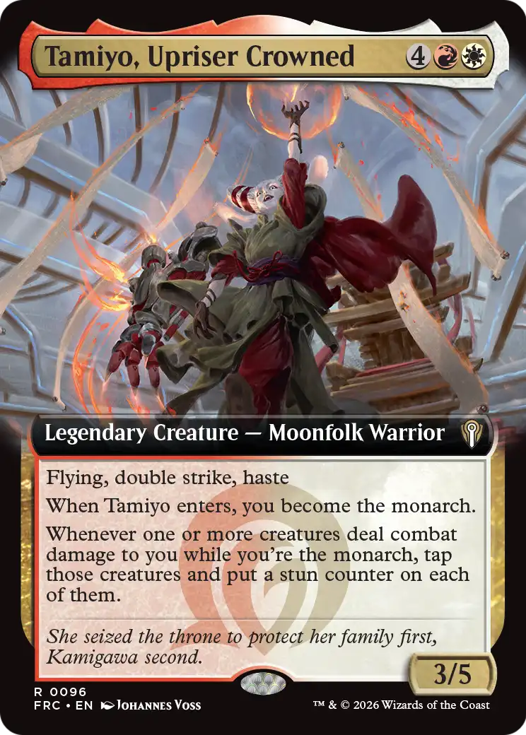 Tamiyo, Upriser Crowned (Extended Art) [Reality Fracture Commander] | Empire Gaming NC