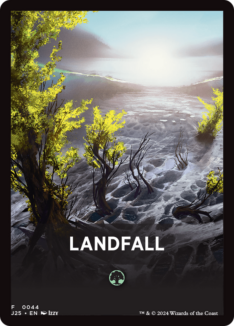 Landfall Theme Card [Foundations Jumpstart Front Cards] | Empire Gaming NC