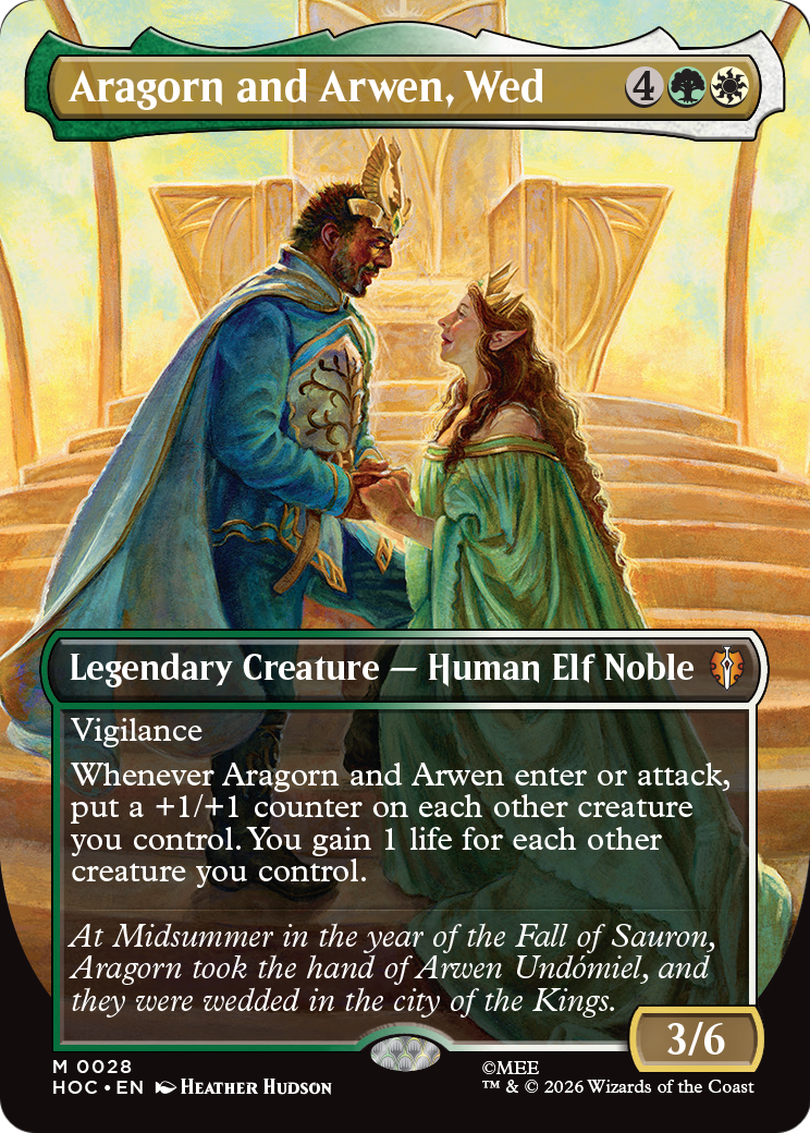 Aragorn and Arwen, Wed (Borderless) [The Hobbit] | Empire Gaming NC
