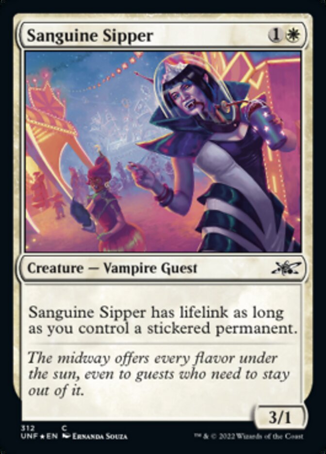 Sanguine Sipper (Galaxy Foil) [Unfinity] | Empire Gaming NC