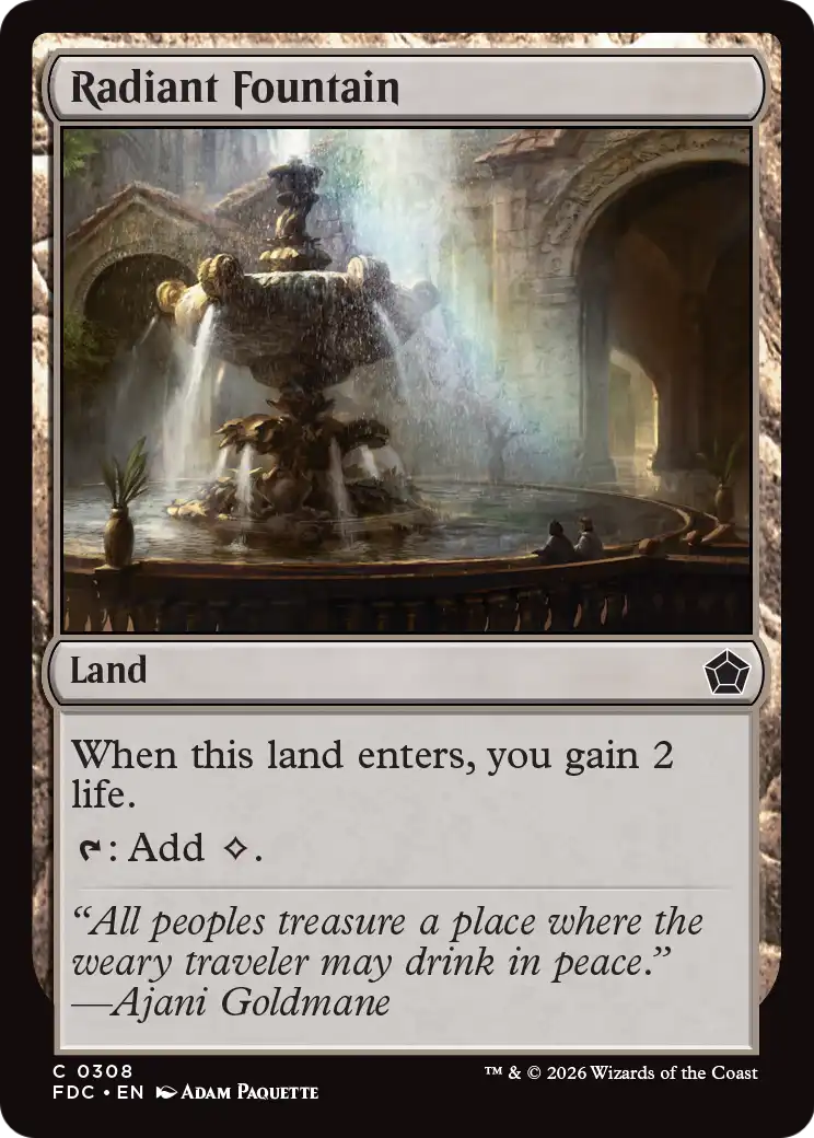Radiant Fountain [Foundations Commander] | Empire Gaming NC