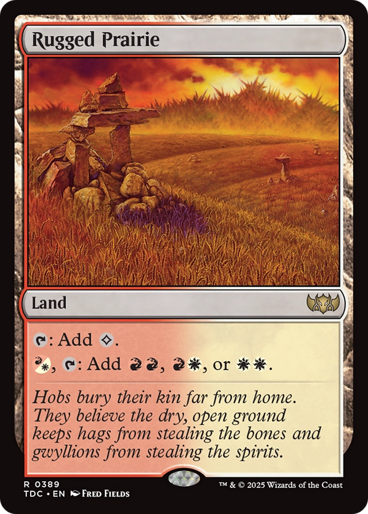 Rugged Prairie [Tarkir: Dragonstorm Commander] | Empire Gaming NC