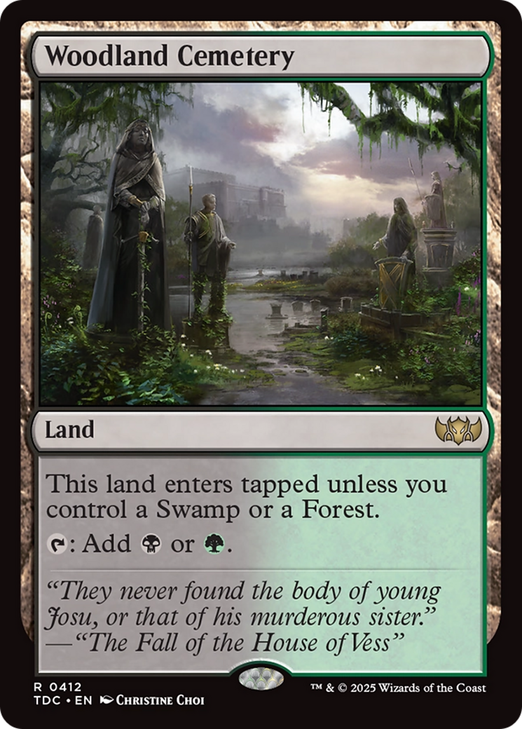 Woodland Cemetery [Tarkir: Dragonstorm Commander] | Empire Gaming NC