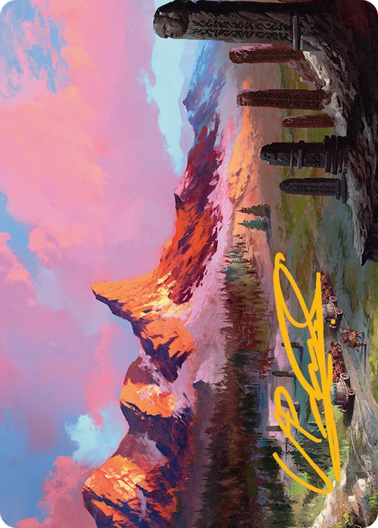 Rugged Highlands Art Card (29/54) [Tarkir: Dragonstorm Art Series] | Empire Gaming NC