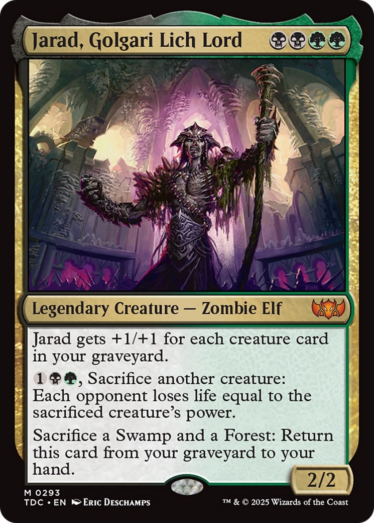 Jarad, Golgari Lich Lord [Tarkir: Dragonstorm Commander] | Empire Gaming NC