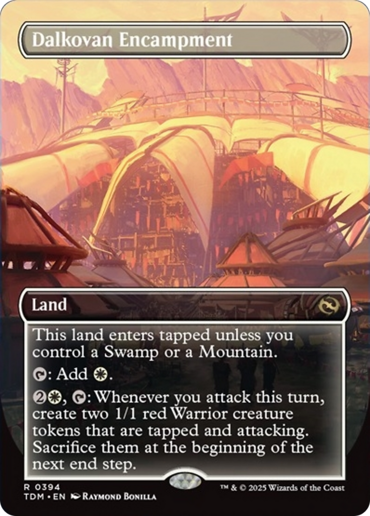 Dalkovan Encampment (Borderless) [Tarkir: Dragonstorm] | Empire Gaming NC