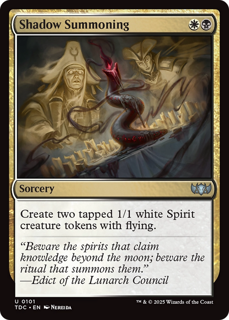 Shadow Summoning [Tarkir: Dragonstorm Commander] | Empire Gaming NC