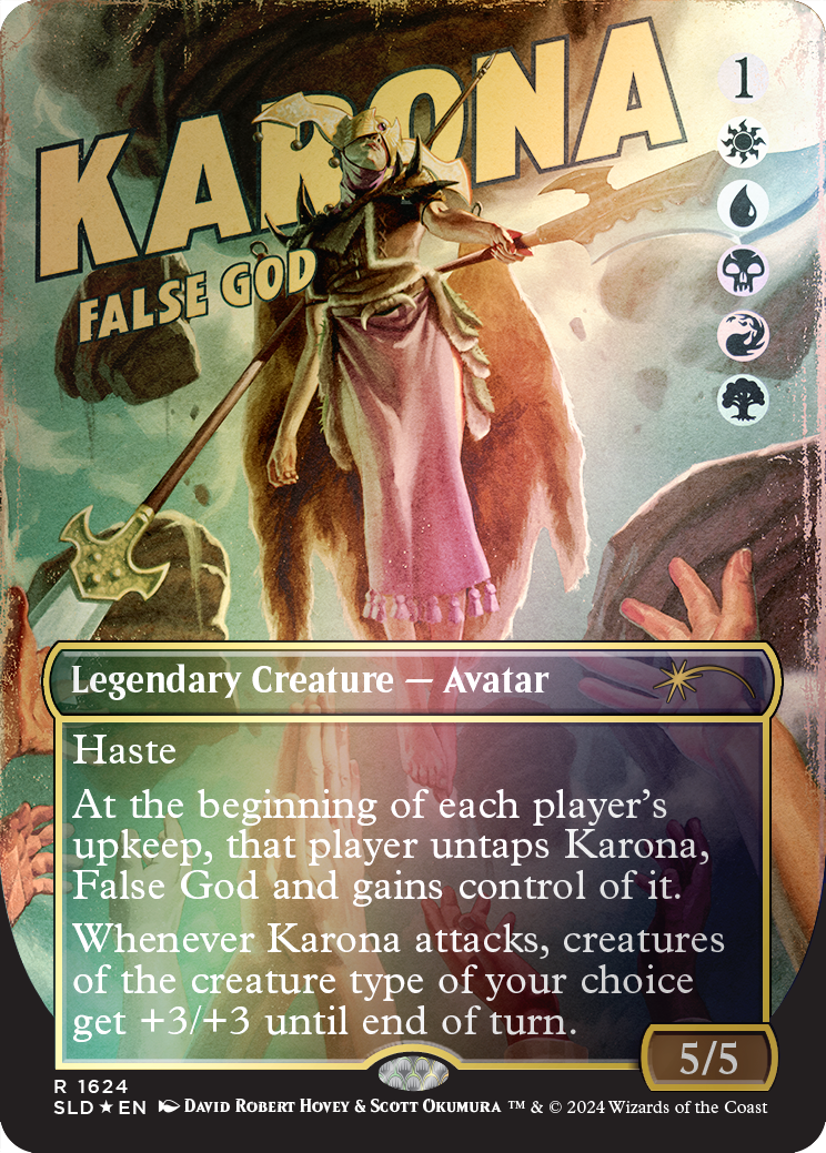 Karona, False God (Rainbow Foil) [Secret Lair Drop Series] | Empire Gaming NC