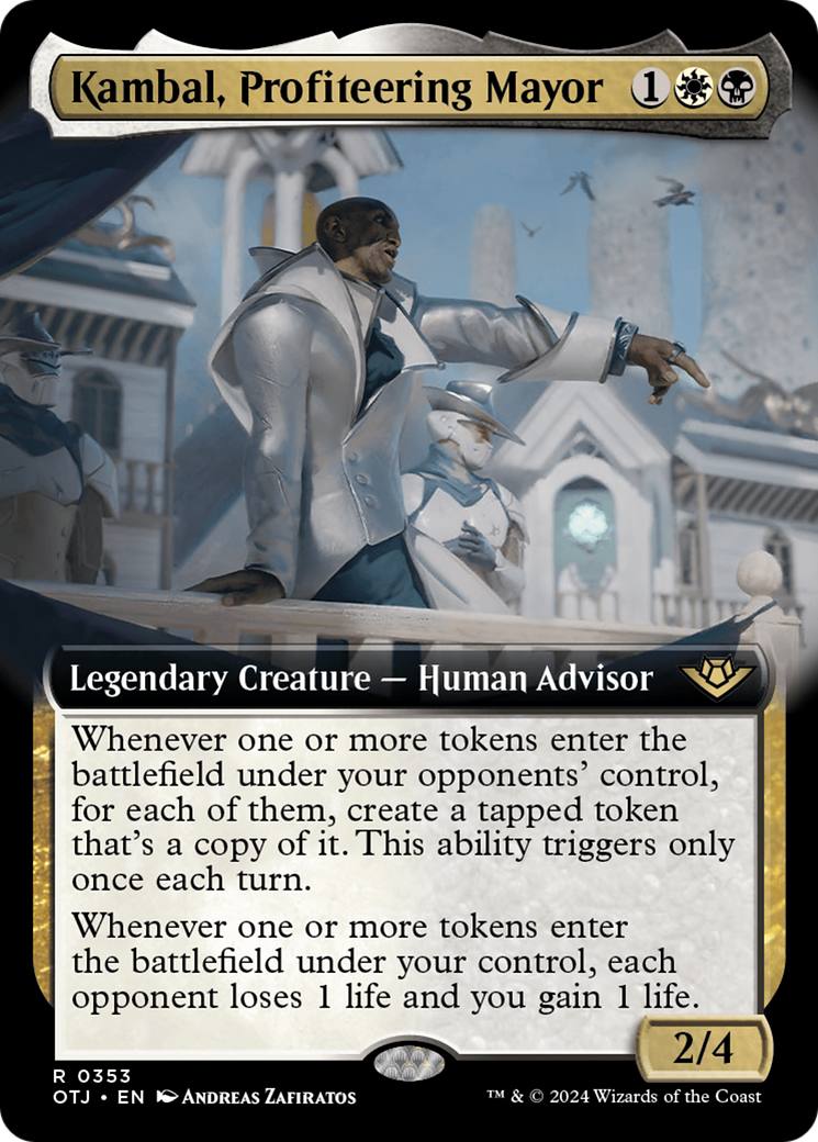 Kambal, Profiteering Mayor (Extended Art) [Outlaws of Thunder Junction] | Empire Gaming NC